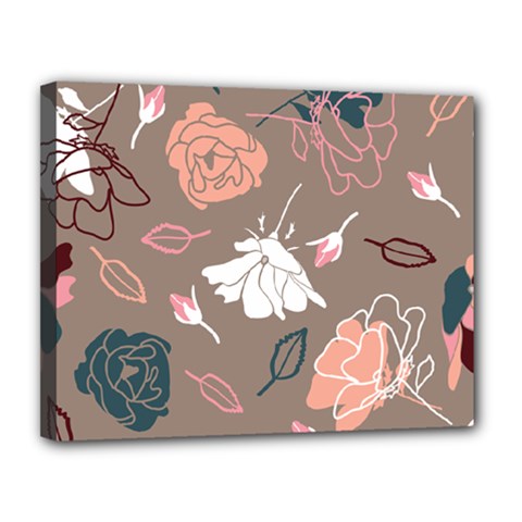 Rose -01 Canvas 14  X 11  (stretched) by LakenParkDesigns