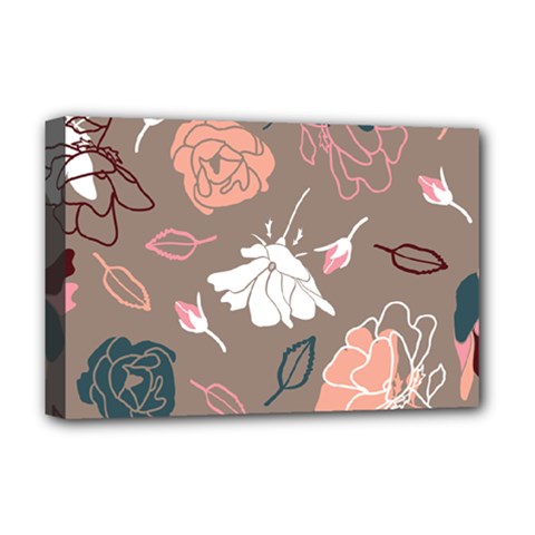 Rose -01 Deluxe Canvas 18  X 12  (stretched) by LakenParkDesigns