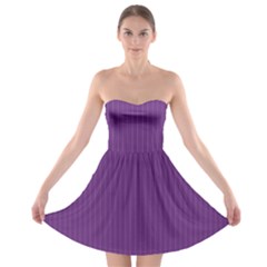 Eminence Purple & White - Strapless Bra Top Dress by FashionLane