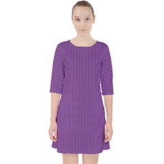 Eminence Purple & White - Pocket Dress by FashionLane