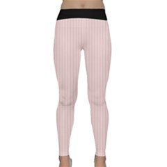 Soft Bubblegum Pink & Black - Classic Yoga Leggings