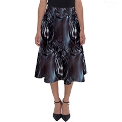 Black Pearls Perfect Length Midi Skirt by MRNStudios