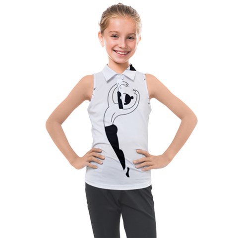Classical Ballet Dancers Kids  Sleeveless Polo Tee by Mariart