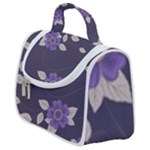 Purple flowers Satchel Handbag