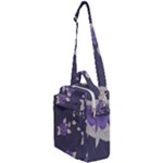 Purple flowers Crossbody Day Bag