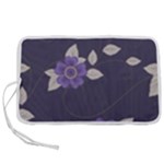 Purple flowers Pen Storage Case (M)