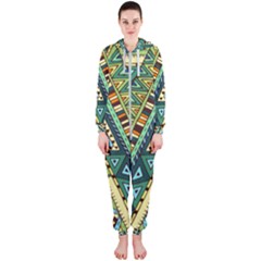 Native Ornament Hooded Jumpsuit (ladies)  by goljakoff