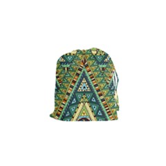 Native Ornament Drawstring Pouch (xs) by goljakoff