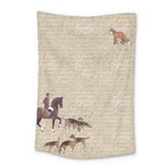 Foxhunt Horse And Hound Small Tapestry by Abe731