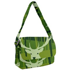 Forest Deer Tree Green Nature Courier Bag by HermanTelo