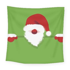 Santa Claus Hat Christmas Square Tapestry (large)
