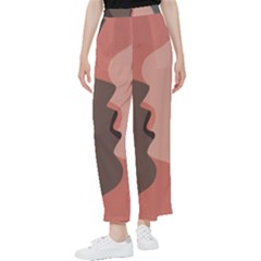 Illustrations Of Love And Kissing Women Women s Pants 