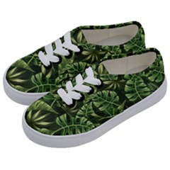 Green Leaves Kids  Classic Low Top Sneakers by goljakoff