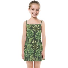 Green Leaves Kids  Summer Sun Dress by goljakoff