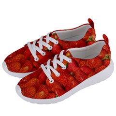 Colorful Strawberries At Market Display 1 Women s Lightweight Sports Shoes by dflcprintsclothing