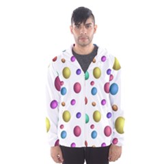 Egg Easter Texture Colorful Men s Hooded Windbreaker by HermanTelo
