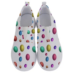 Egg Easter Texture Colorful No Lace Lightweight Shoes