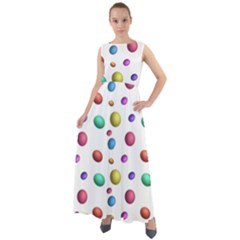 Egg Easter Texture Colorful Chiffon Mesh Boho Maxi Dress