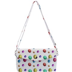 Egg Easter Texture Colorful Removable Strap Clutch Bag