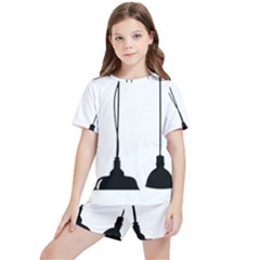 Lanterns Lamps Light Ceiling Kids  Tee And Sports Shorts Set