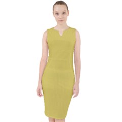 Ceylon Yellow - Midi Bodycon Dress by FashionLane