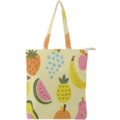 Fruit Double Zip Up Tote Bag by HermanTelo