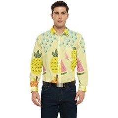 Fruit Men s Long Sleeve Pocket Shirt 