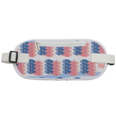 Fish Texture Rosa Blue Sea Rounded Waist Pouch