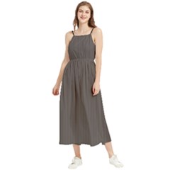 Ash Grey - Boho Sleeveless Summer Dress by FashionLane