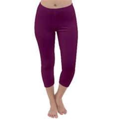 Boysenberry Purple - Capri Winter Leggings  by FashionLane