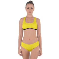 Bumblebee Yellow - Criss Cross Bikini Set by FashionLane