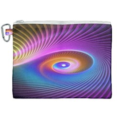 Fractal Illusion Canvas Cosmetic Bag (xxl) by Sparkle