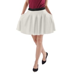 Coconut Milk - A-line Pocket Skirt by FashionLane