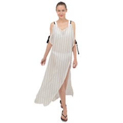 Coconut Milk - Maxi Chiffon Cover Up Dress by FashionLane