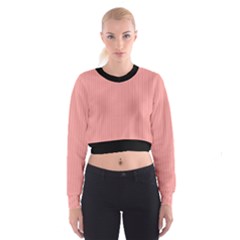 Candlelight Peach - Cropped Sweatshirt by FashionLane
