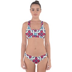 Diwali Pattern Cross Back Hipster Bikini Set by designsbymallika