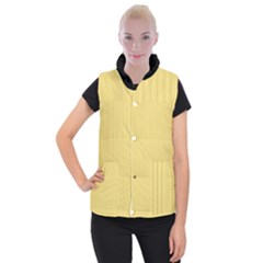 Jasmine Yellow - Women s Button Up Vest by FashionLane