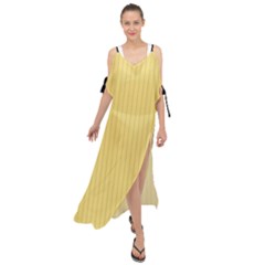 Jasmine Yellow - Maxi Chiffon Cover Up Dress by FashionLane