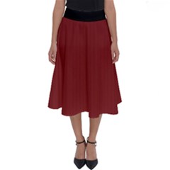 Chili Oil Red - Perfect Length Midi Skirt by FashionLane