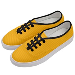 Chinese Yellow - Women s Classic Low Top Sneakers by FashionLane
