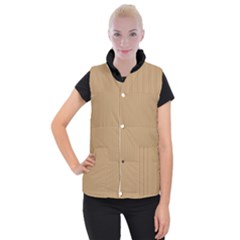 Wood Brown - Women s Button Up Vest by FashionLane