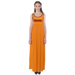 Turmeric Orange - Empire Waist Maxi Dress by FashionLane