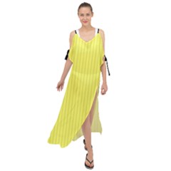Unmellow Yellow - Maxi Chiffon Cover Up Dress by FashionLane