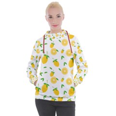 Illustrations Lemon Citrus Fruit Yellow Women s Hooded Pullover
