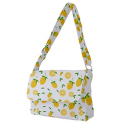 Illustrations Lemon Citrus Fruit Yellow Full Print Messenger Bag (s) by Alisyart