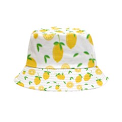 Illustrations Lemon Citrus Fruit Yellow Inside Out Bucket Hat
