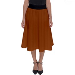 Burnt Orange - Perfect Length Midi Skirt by FashionLane