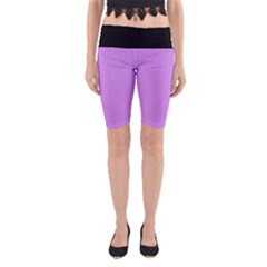 Bright Lilac - Yoga Cropped Leggings by FashionLane