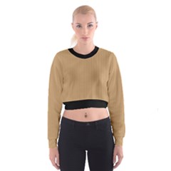Pale Brown - Cropped Sweatshirt by FashionLane