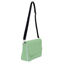 Pale Green - Shoulder Bag With Back Zipper by FashionLane